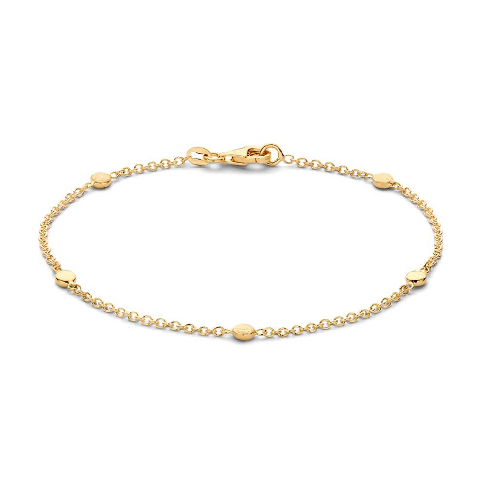 Dit is een armband van Excellent Jewelry in de kleur geel