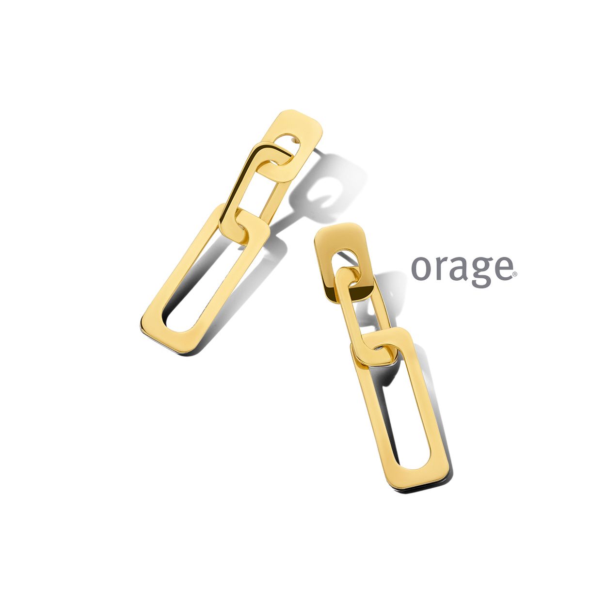 AT201 Oorslingers verguld geel goud (V/14)