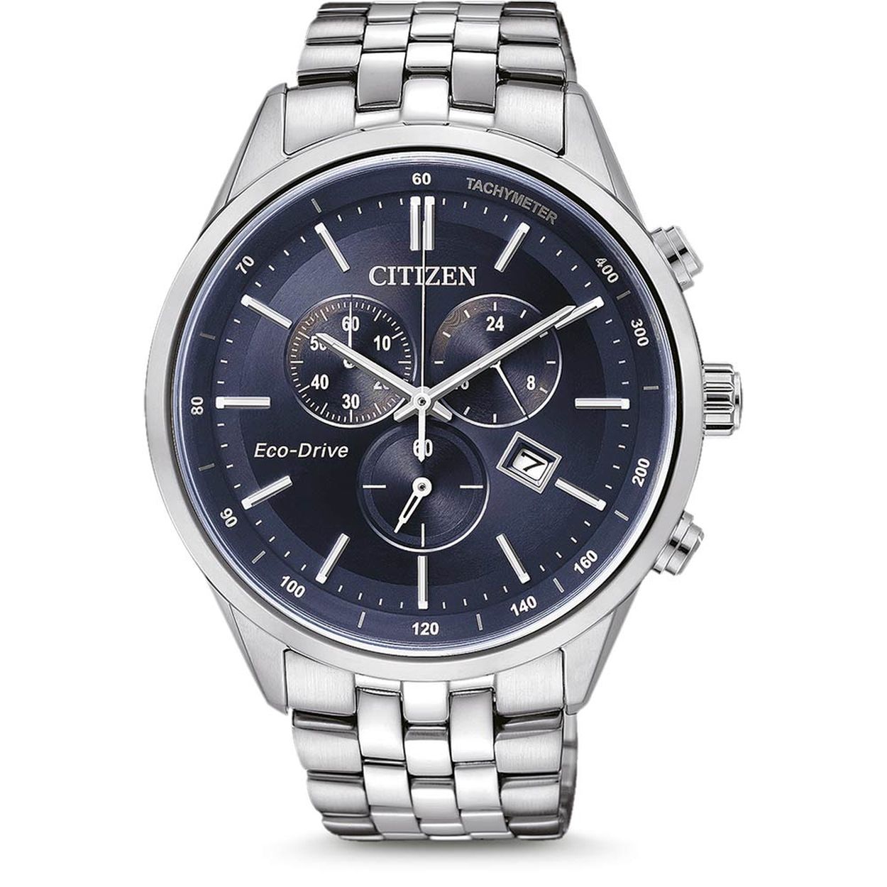 Citizen - staal heren brac. chrono 100m WR - AT2141-52L