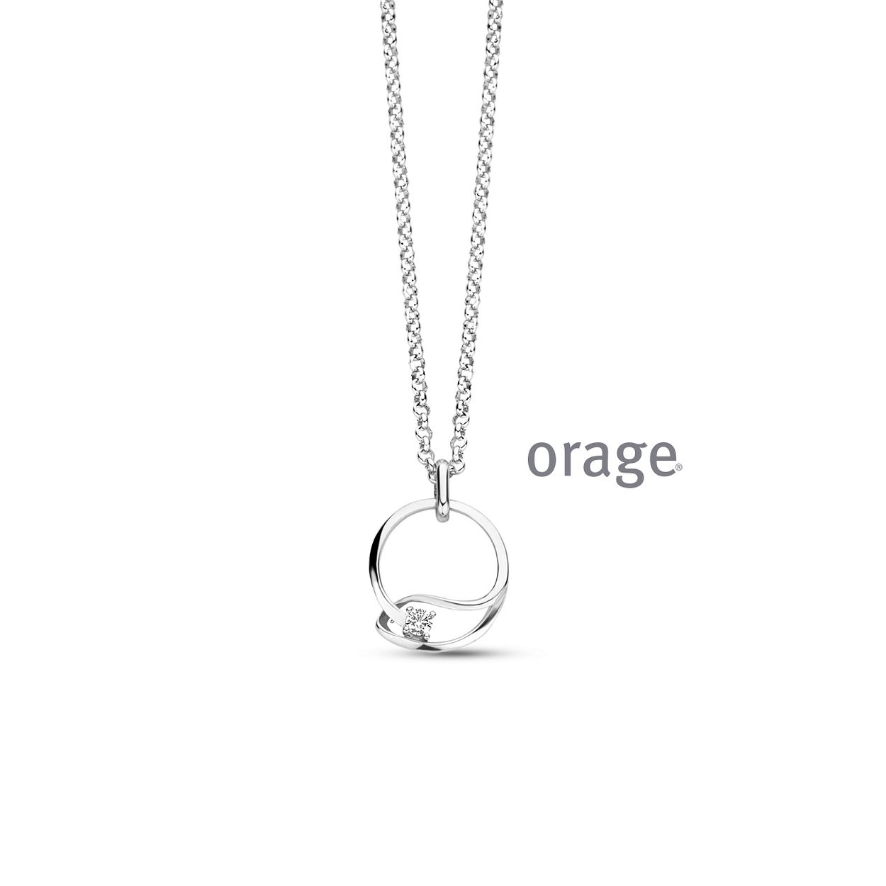 AT255 Ketting 925 rh cz (V/14)
