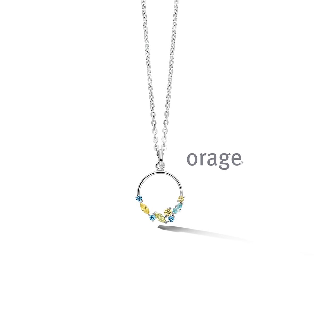 AT258 Ketting multi 925 rh cz (V/14)