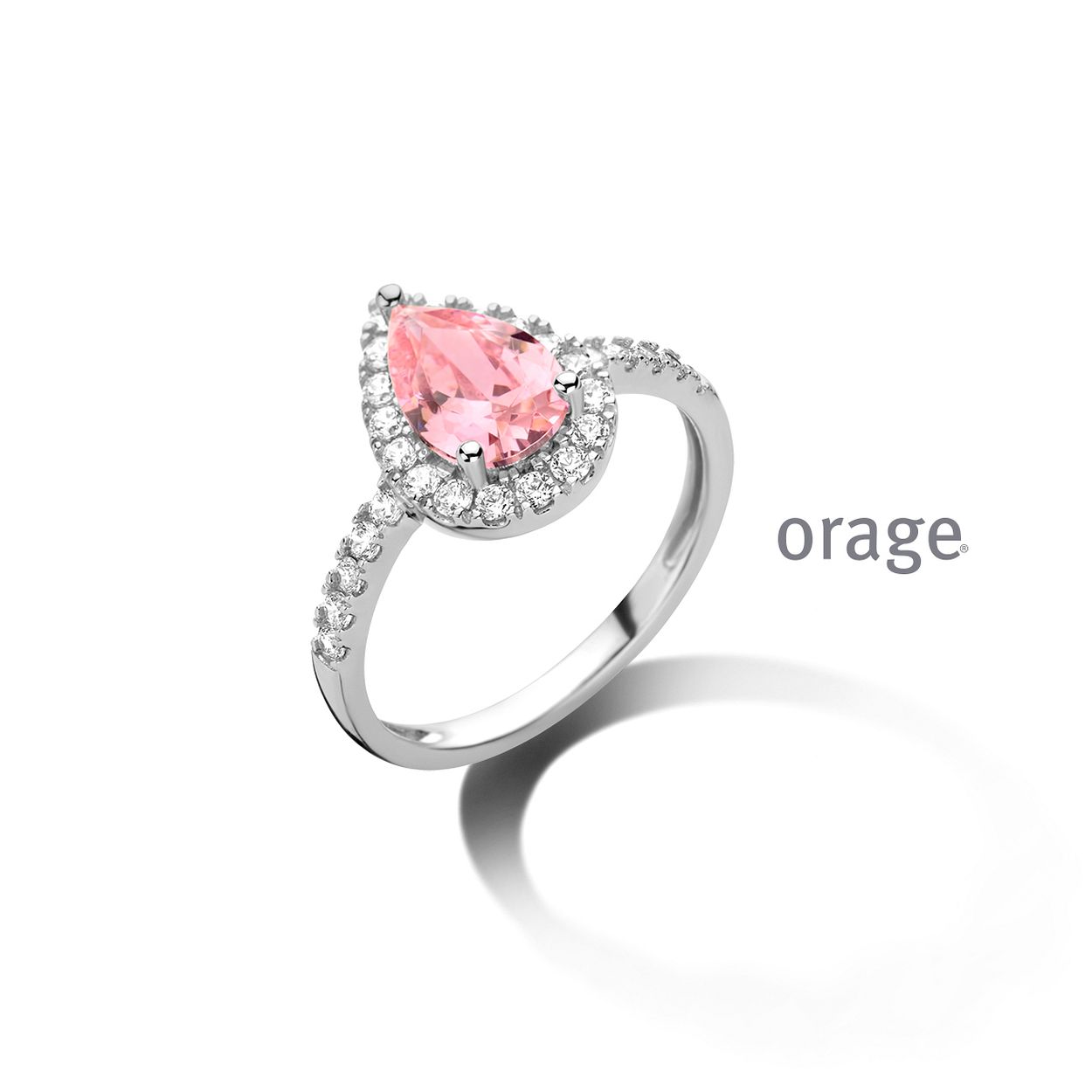 AT267 Ring roze 925 rh cz (V/39)