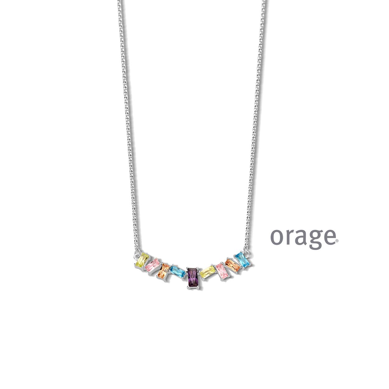AT280 Ketting multi 925 rh cz (V/14)