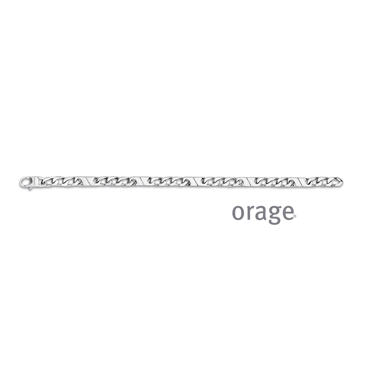 Deze collier is van het merk Orage. Het is een herensieraad gemaakt van edelstaal.
