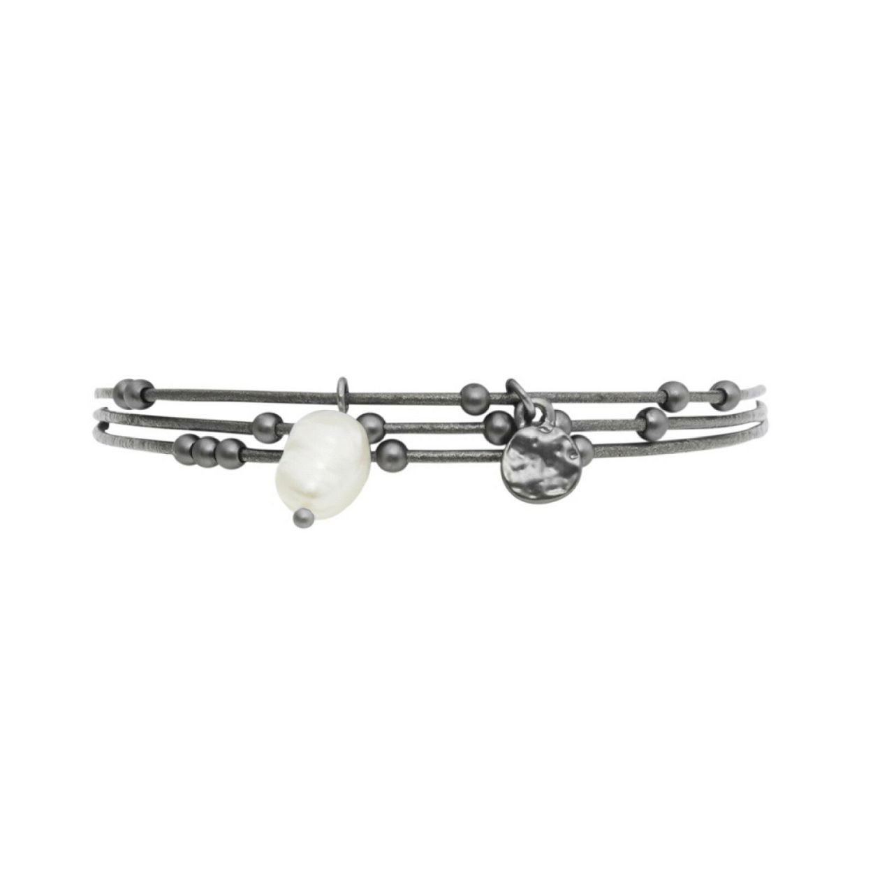 Deze Armband van het merk Dansk heeft de kleur Antraciet. Dansk Audrey Bracelet Hematite Plating