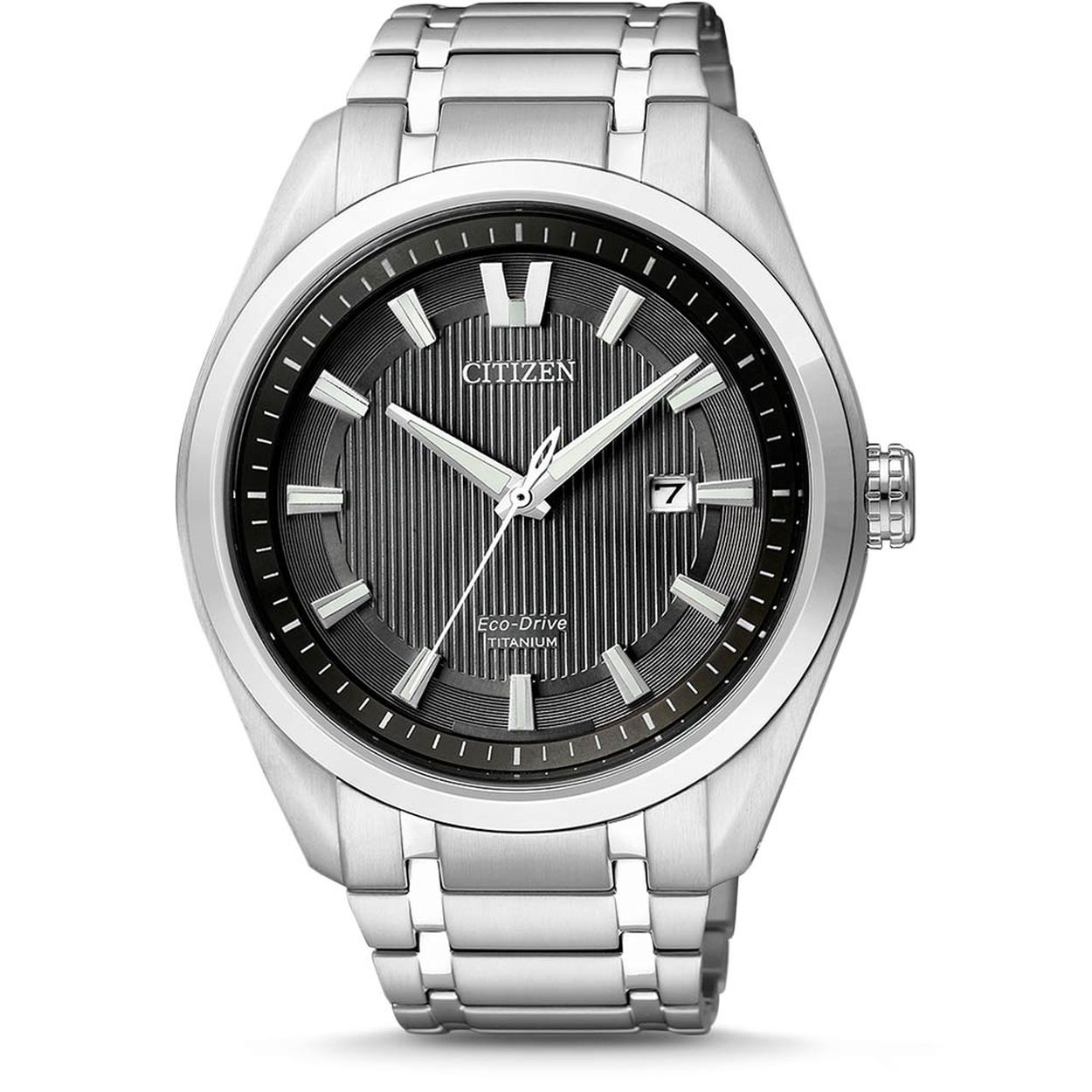 Citizen horloge AW1240-57E heren titanium saffierglas 10 ATM
Algemeen
Geslacht: heren
Model: AW1240-57E

Voordelen
- zonne-energie
- band titanium zilver
- wijzerplaat zwart met zilvere streepjes
- geschikt voor mensen met een allergie
- draagcomfort door licht gewicht
- boven gem. waterdicht: zwemmen/duiken
- glas is zeer krasvast
- maat kast 42mm (breedte) 11mm (dikte)