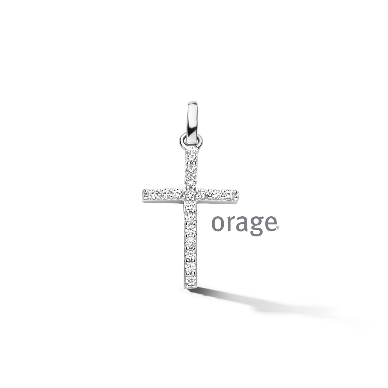 AW247-AT261 Hanger kruis 925 rh cz (V/39)