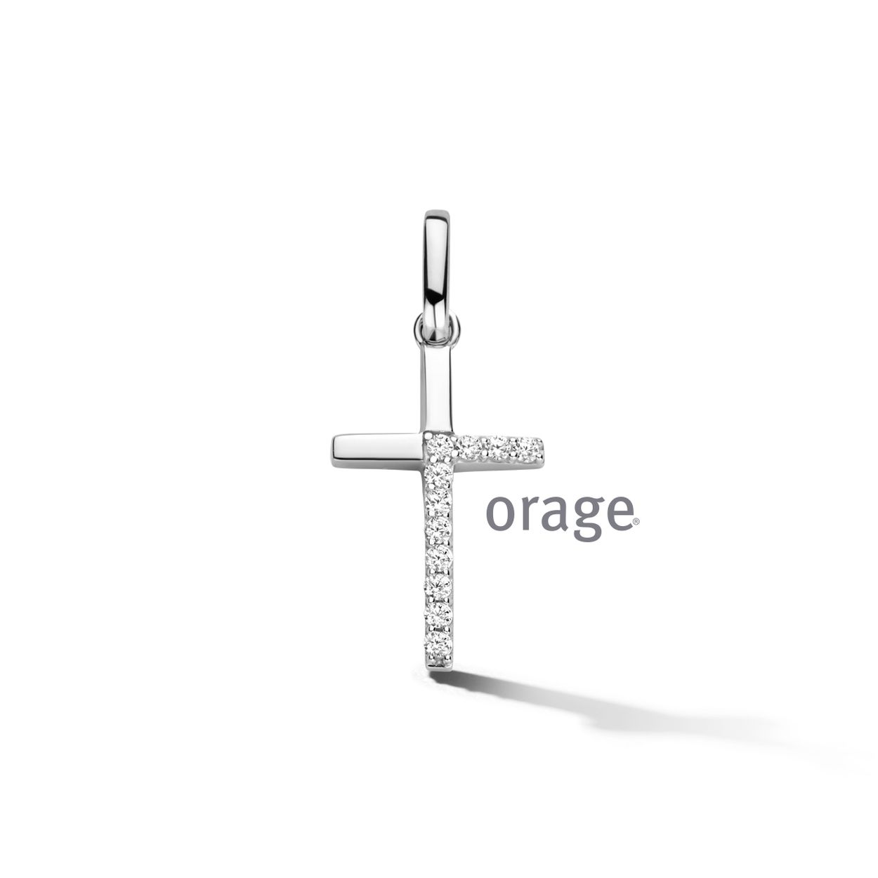 AW248-AT262 Hanger kruis 925 rh cz (V/39)