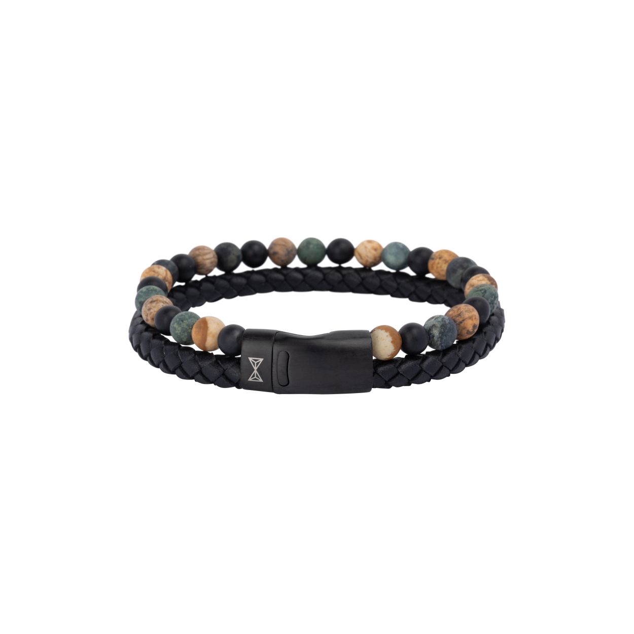 Twee armbanden die perfect bij elkaar passen, zodat je niet meer hoeft te kiezen.
Gemaakt met 6 mm onyx mat, fotojaspis en groene kantkralen. Het sterke elastische koord houdt deze armband bij elkaar en zorgt voor een comfortabele pasvorm. Beide armbanden zijn verbonden met een roestvrijstalen sluiting en blijven dankzij de magnetische sluiting veilig om je pols zitten.