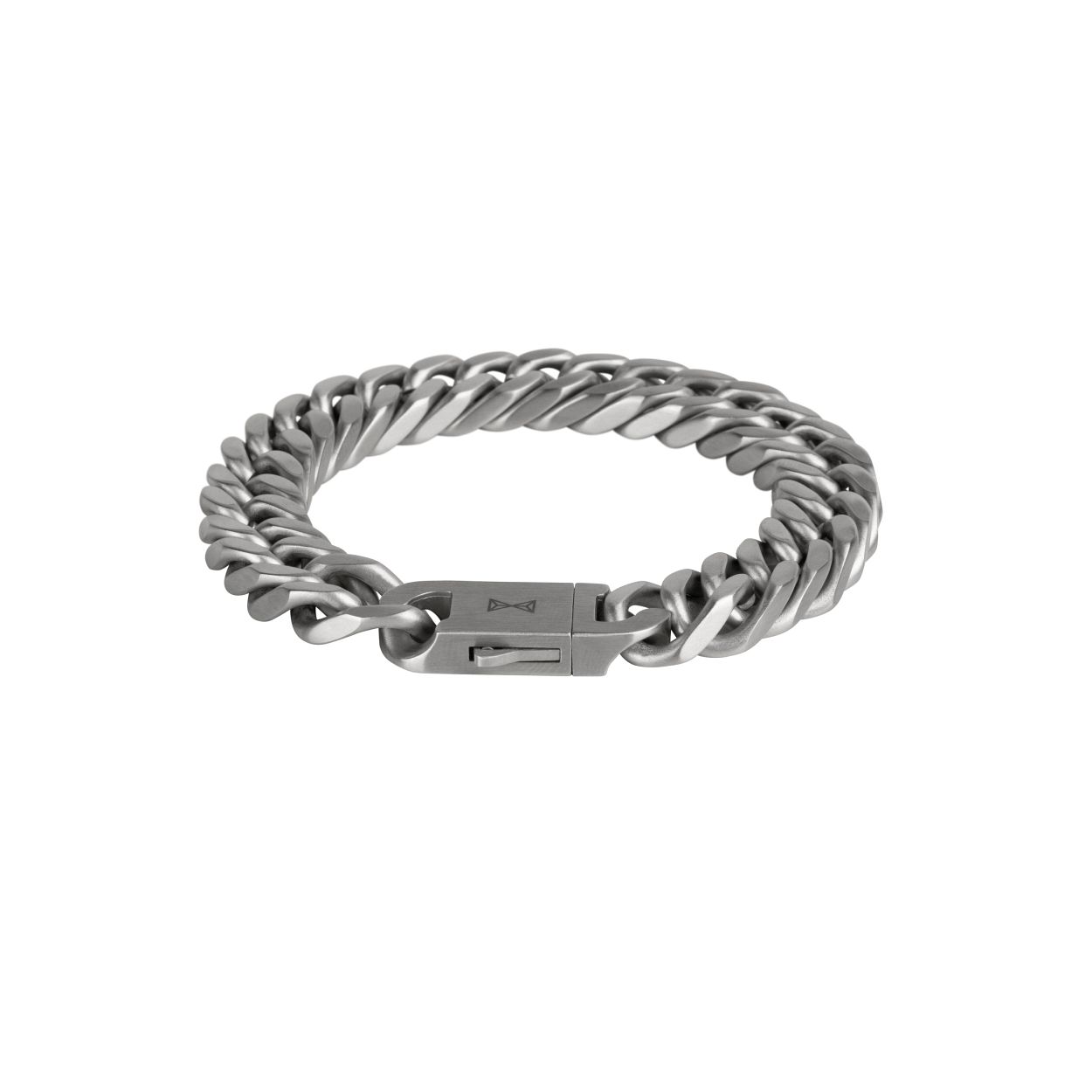 Gourmette Flat Twelve Satin - Inox (21cm)