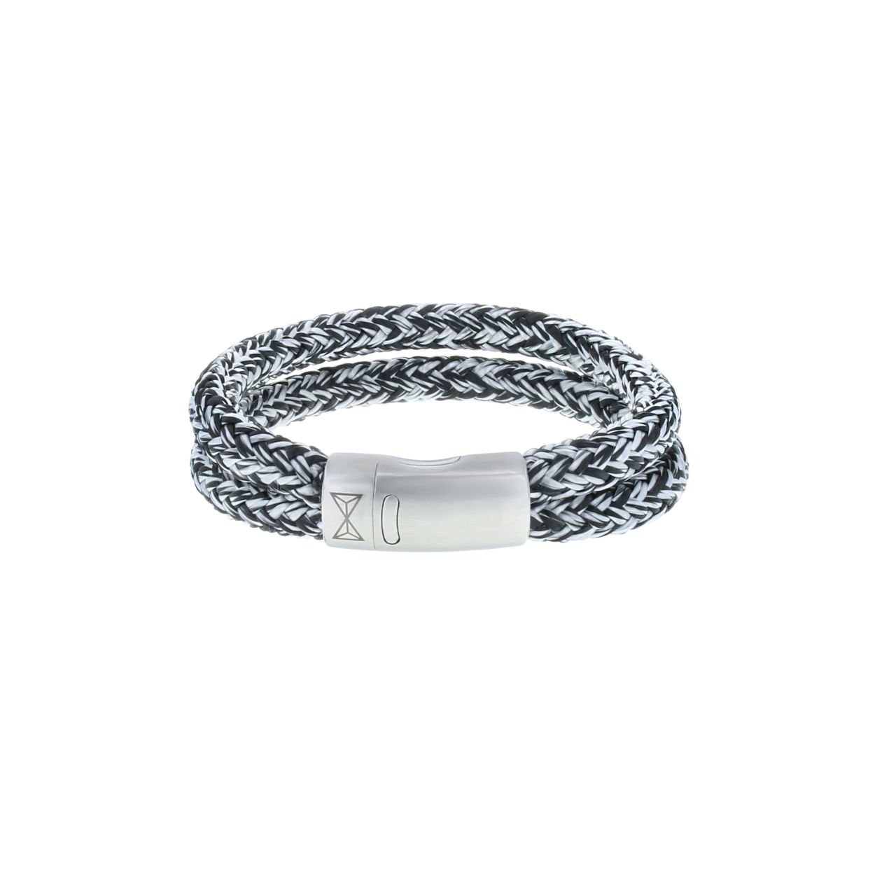 Metaal afwerking: verticale satijn
Plating: geen
Materiaal sluiting 316L Edelstaal
Maat cm 19.5
Breedte 2 x 6mm
rope
