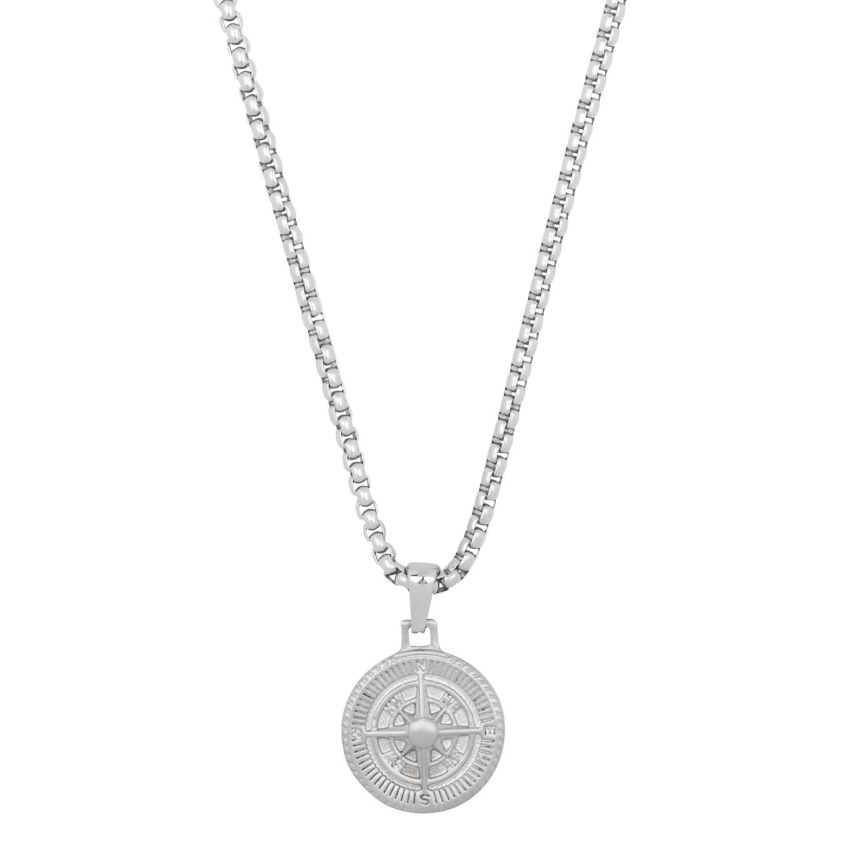 Necklace Boussole - Inox (70+10cm)