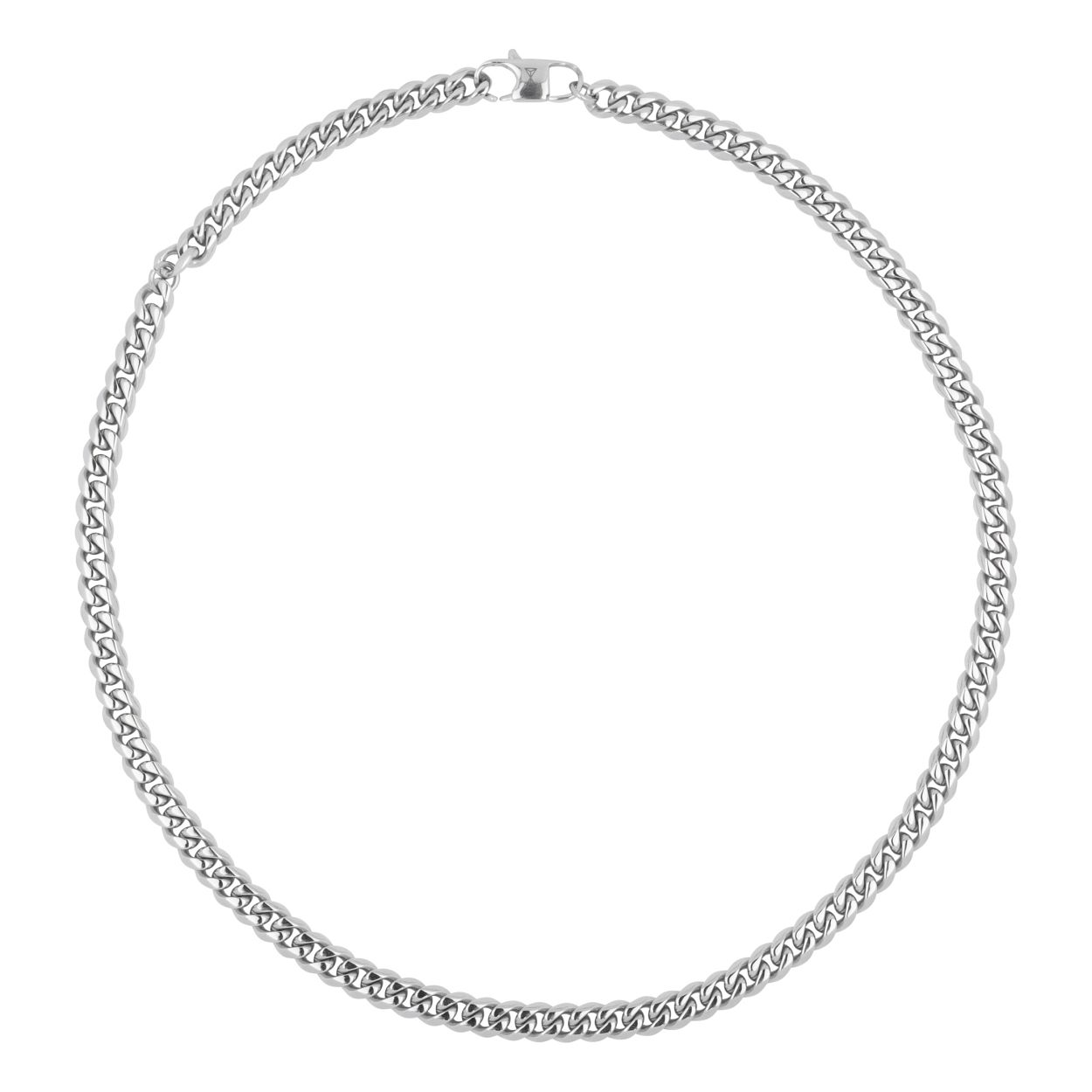 Necklace Gourmette Eight - Inox (50+10cm)