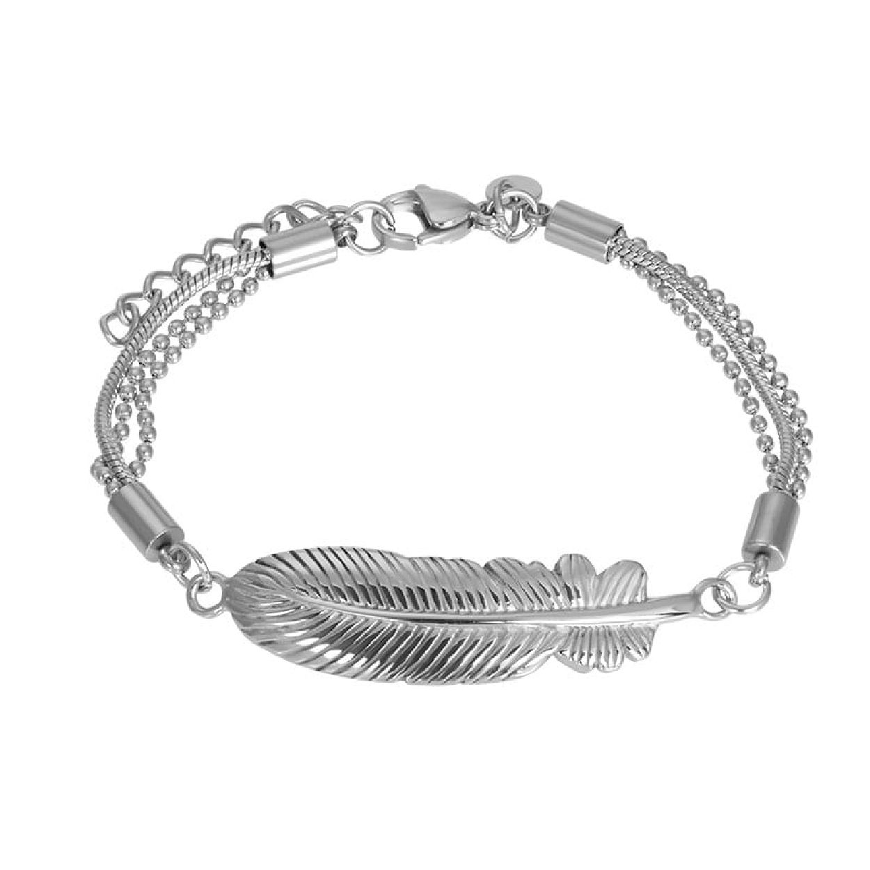 Deze armband is van het merk iXXXi Jewelry. Het damessieraad is zilver van kleur. De armband is 990 millimeter.
