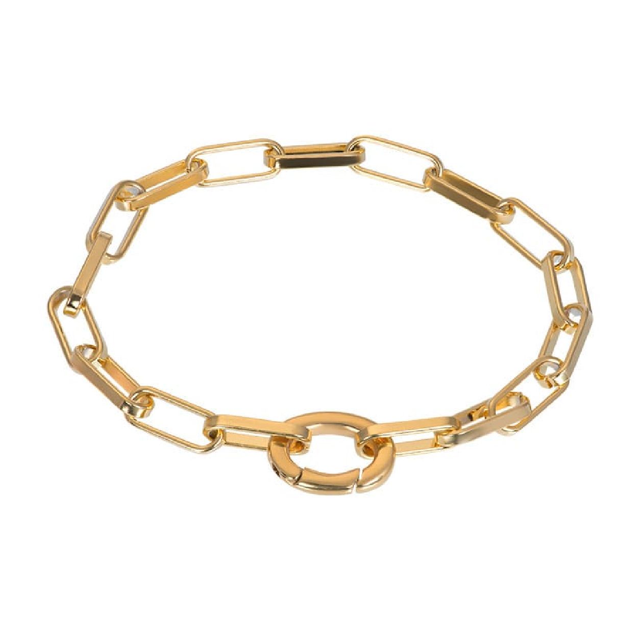 Deze armband is van het merk iXXXi Jewelry. Het damessieraad is goud van kleur. De armband is 990 millimeter.