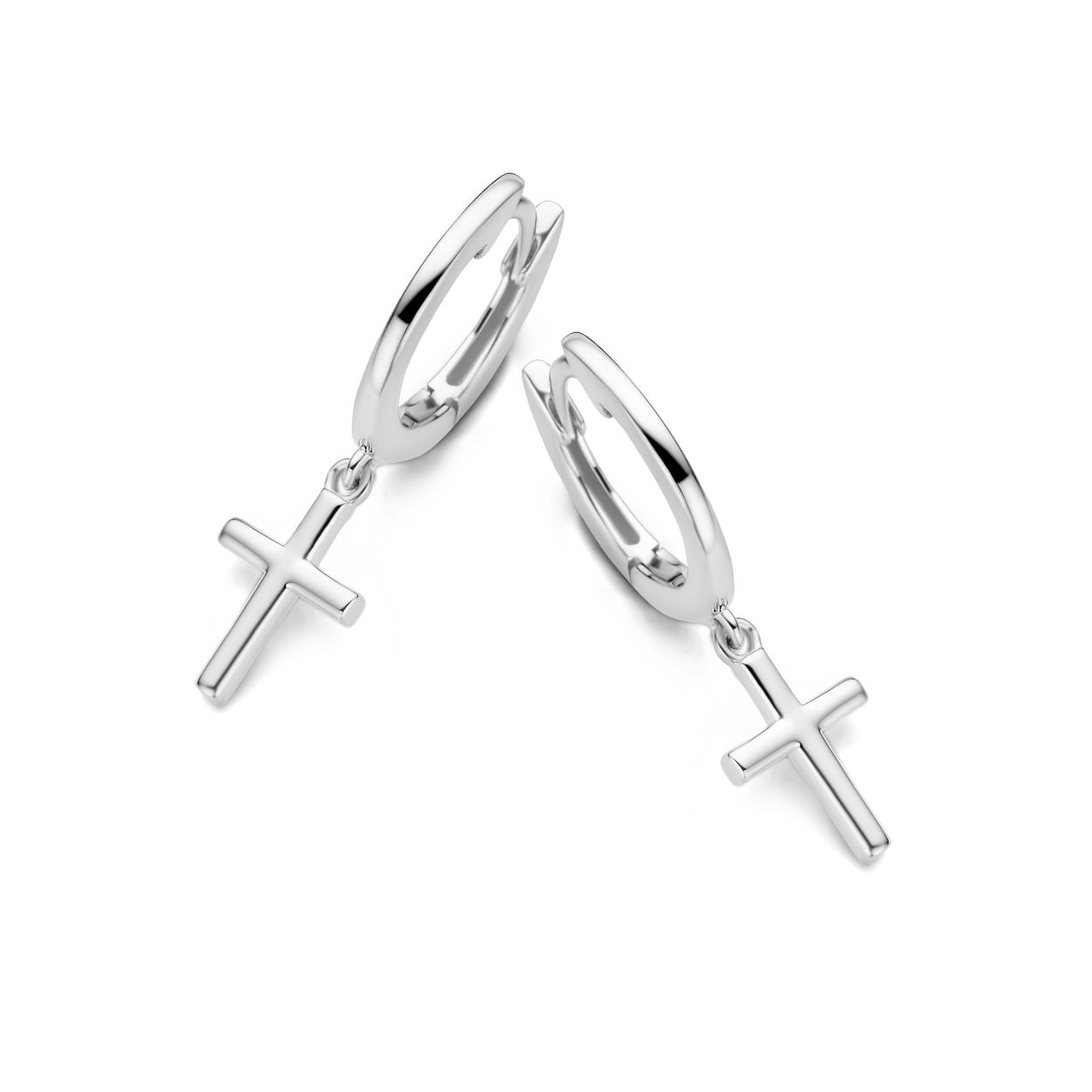De Oorbelcreolen met kruisjes B0V15 zijn stijlvolle creolen, gemaakt van 925 sterling zilver. Ze hebben een zilverkleurige afwerking en een diameter van 12 mm. Deze elegante oorbellen zijn perfect om elke dag te dragen of voor speciale gelegenheden. Combineer ze met andere zilveren sieraden voor een verfijnde look. Ideaal voor dagelijks gebruik of een avondje uit.