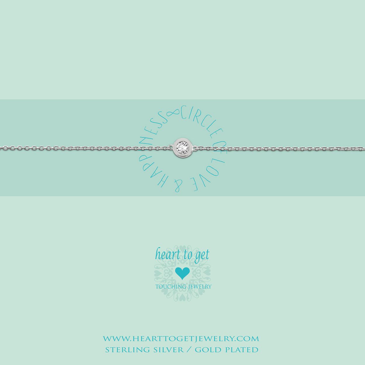 Heart To Get B199Ciz14S Armband Zilverkleurig Cirkle Zirkonia Is Van De Circle Of Love & Happiness Collectie
