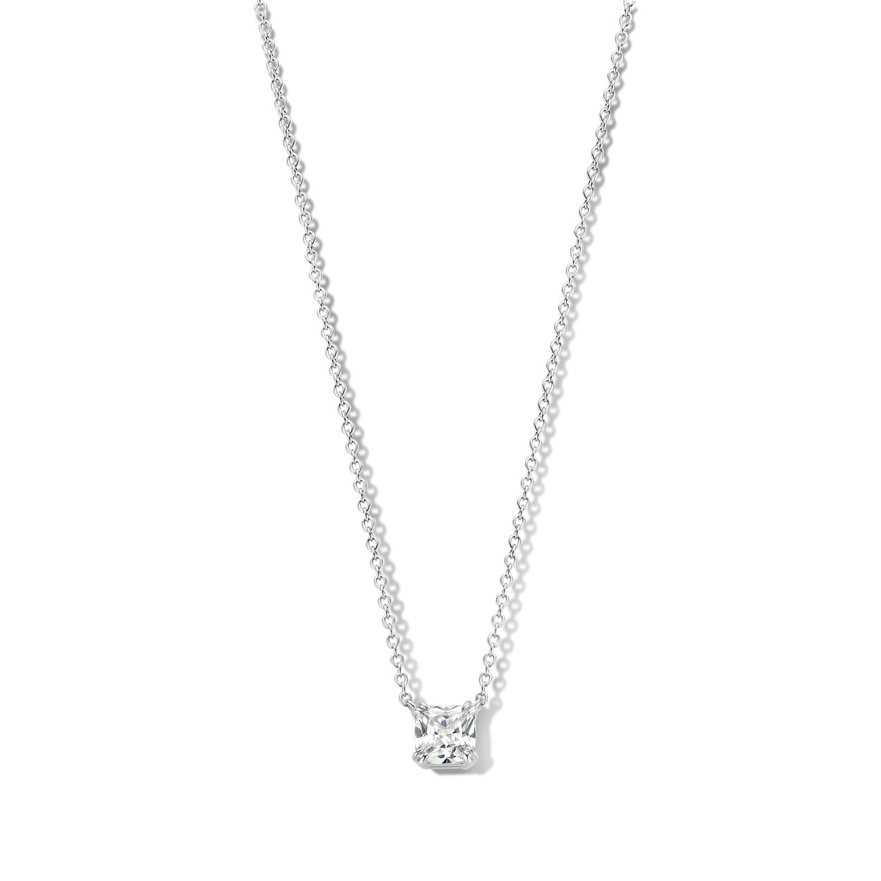 Zilveren ketting + hanger gezet met zirconium Naiomy Moments