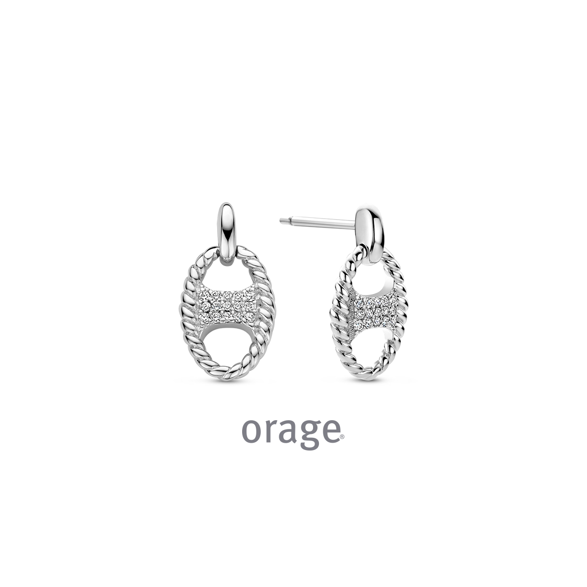 Oorringen zilver Orage