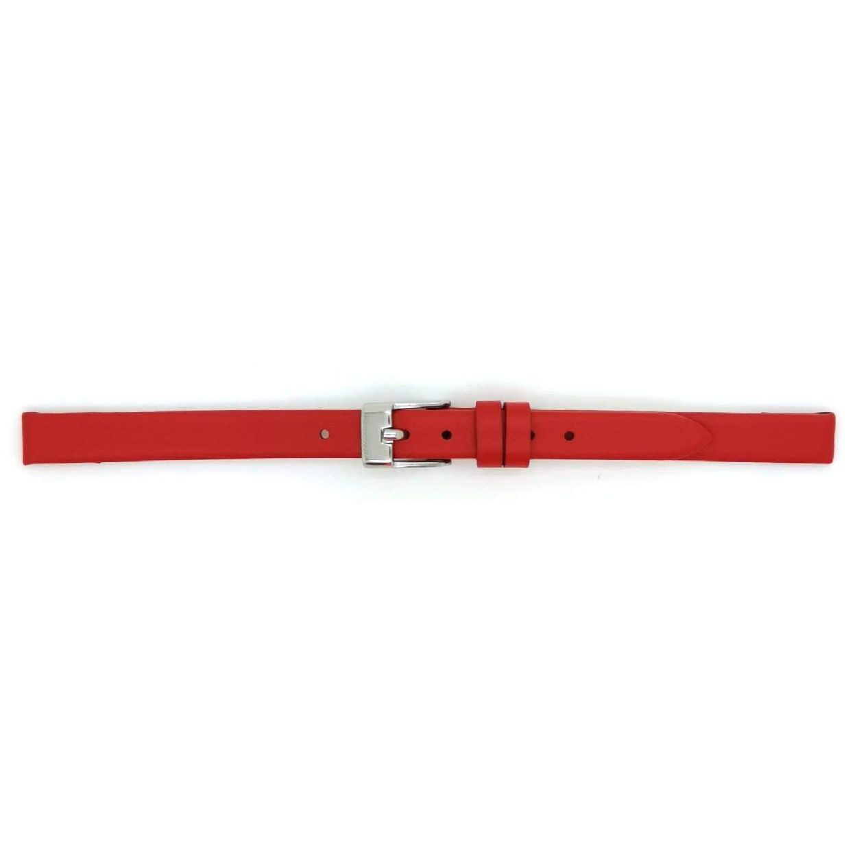 Horlogeband Rood Echt kalfsleer