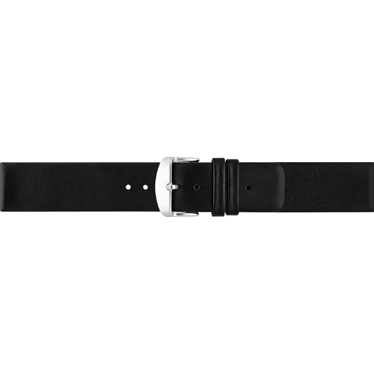 Horlogeband Marine Blauw Echt kalfsleer