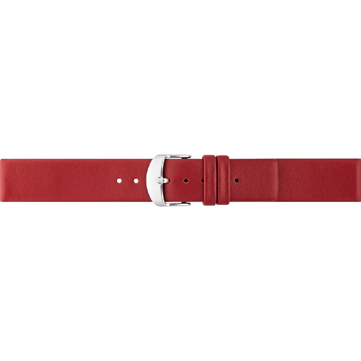 Horlogeband Rood Echt kalfsleer