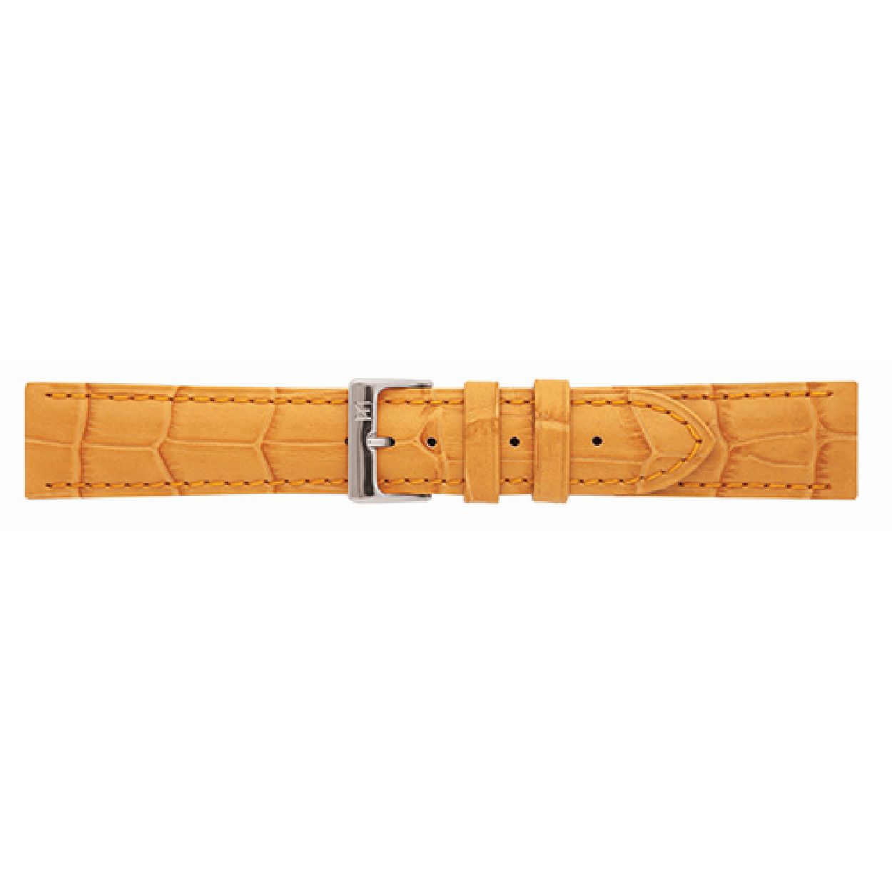 Horlogeband Oranje Alligator print
