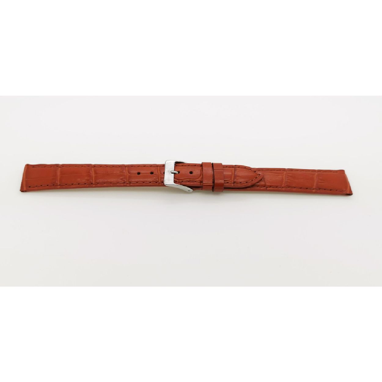 Horlogeband Lightbruin Alligator print