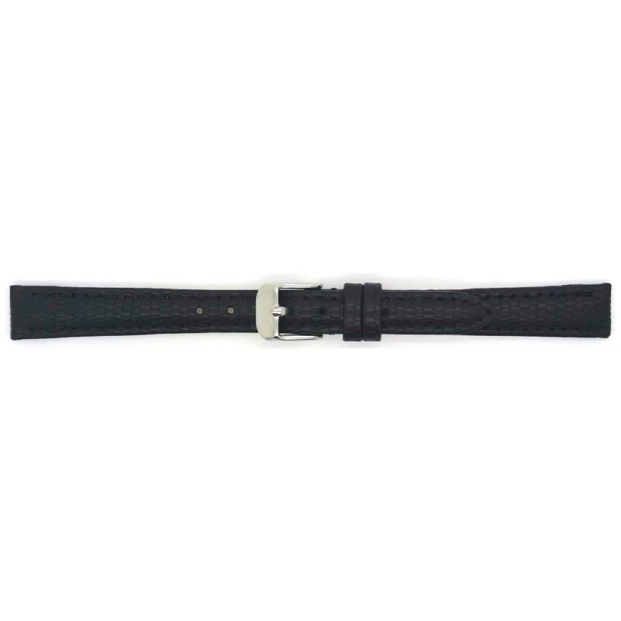 Horlogeband Zwart Hagedis print
