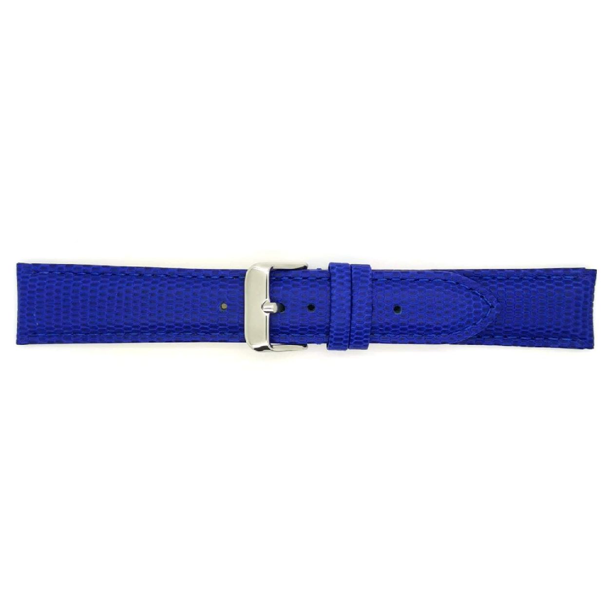 Horlogeband Elec Blauw Hagedis print