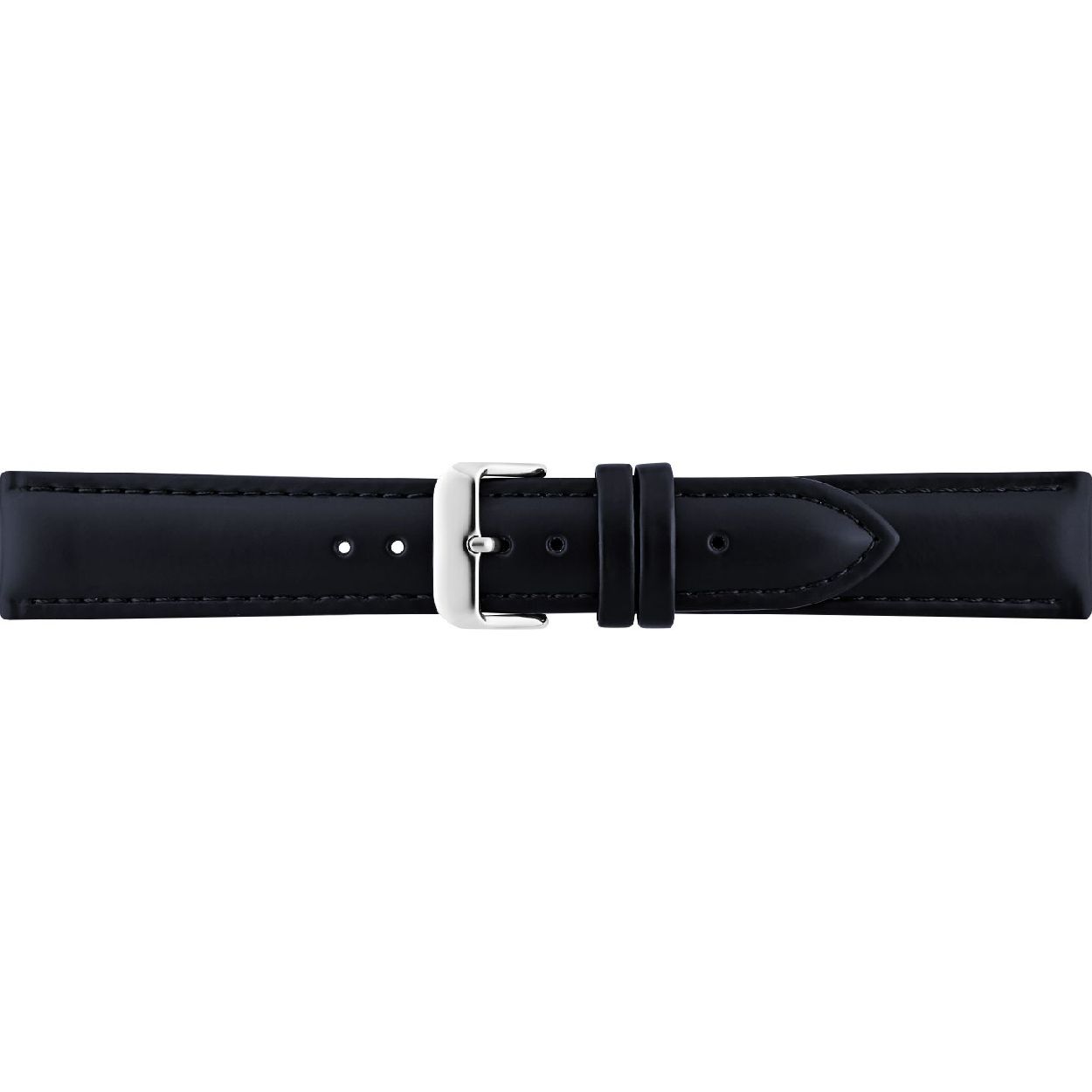 Horlogeband Marine Blauw Echt kalfsleer