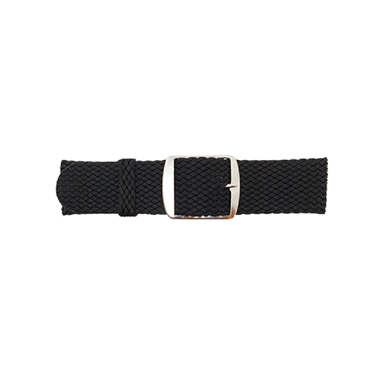 18mm BBS Nylon Horlogeband Zwart 00100000-01-18MM