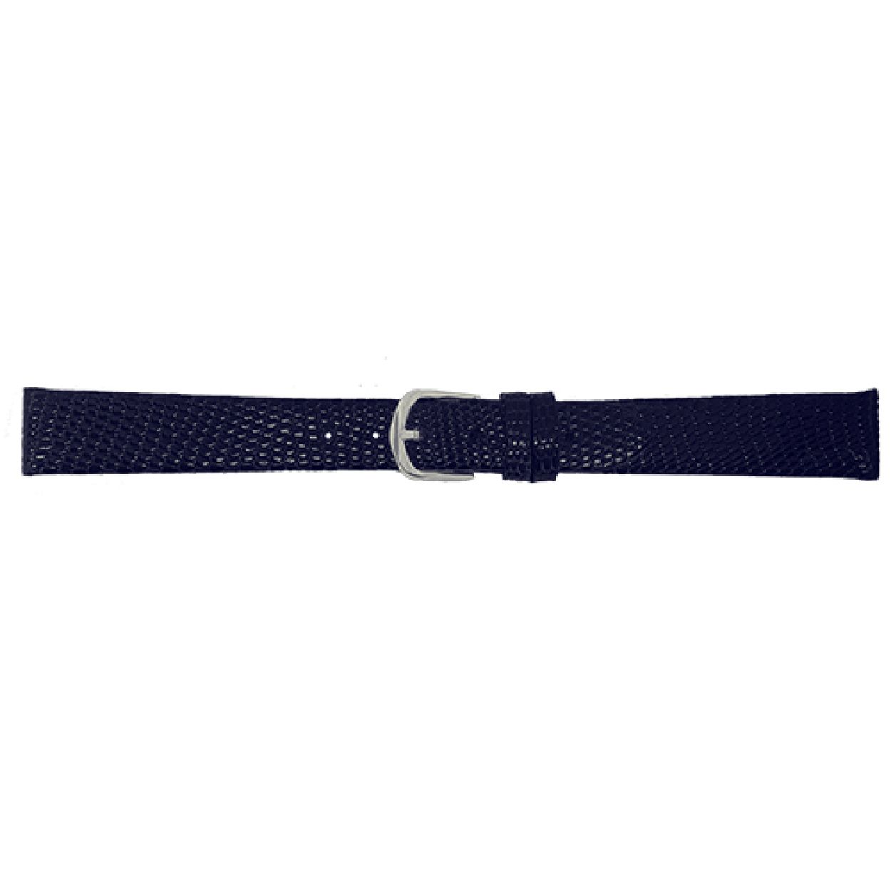 Horlogeband Marine Blauw Echt hagedisleer