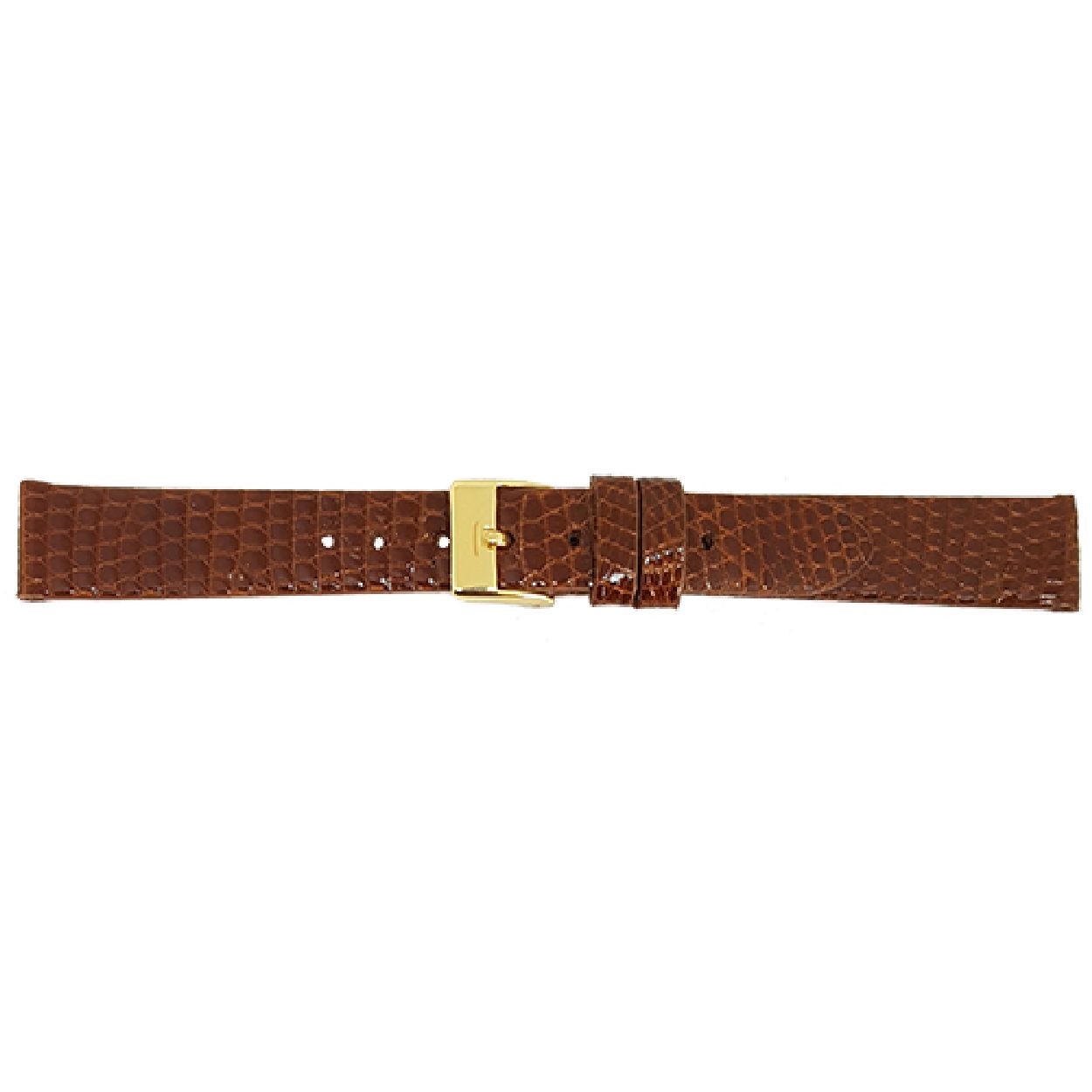 Horlogeband Lightbruin Echt hagedisleer