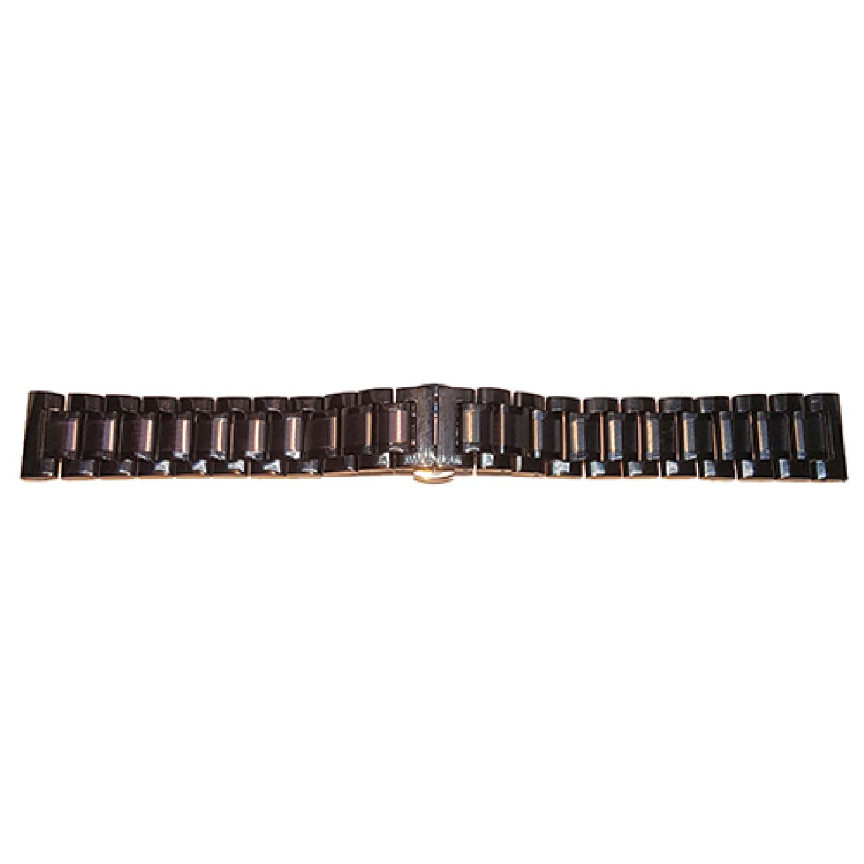 Horlogeband Zwart Staal