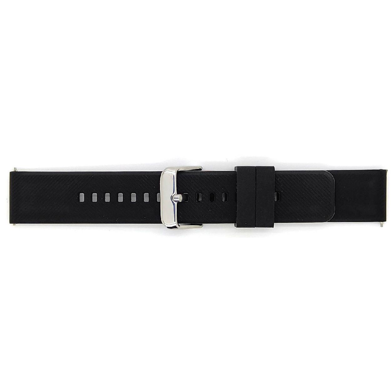 Horlogeband Zwart Silicone