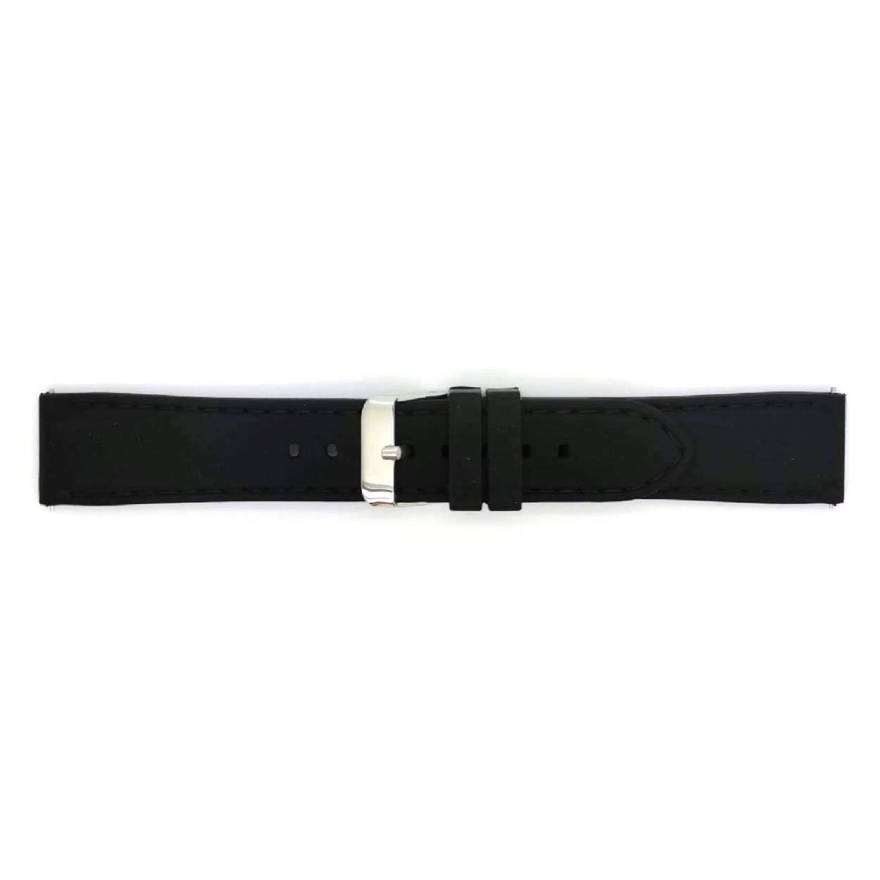 Horlogeband Zwart Silicone