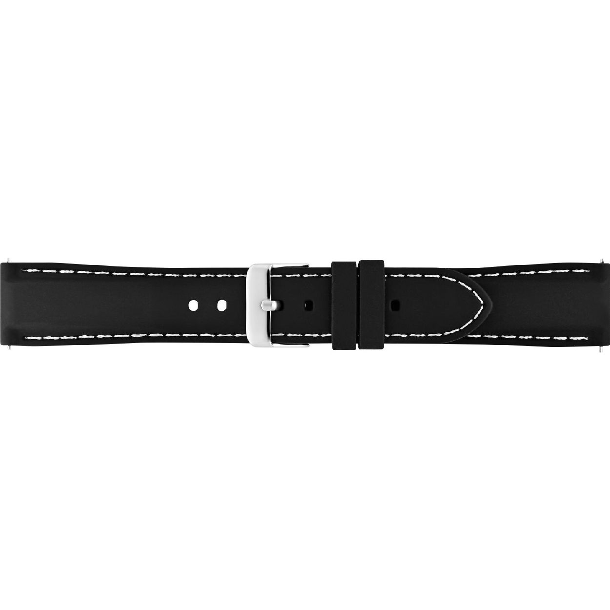 Horlogeband Zwart Silicone