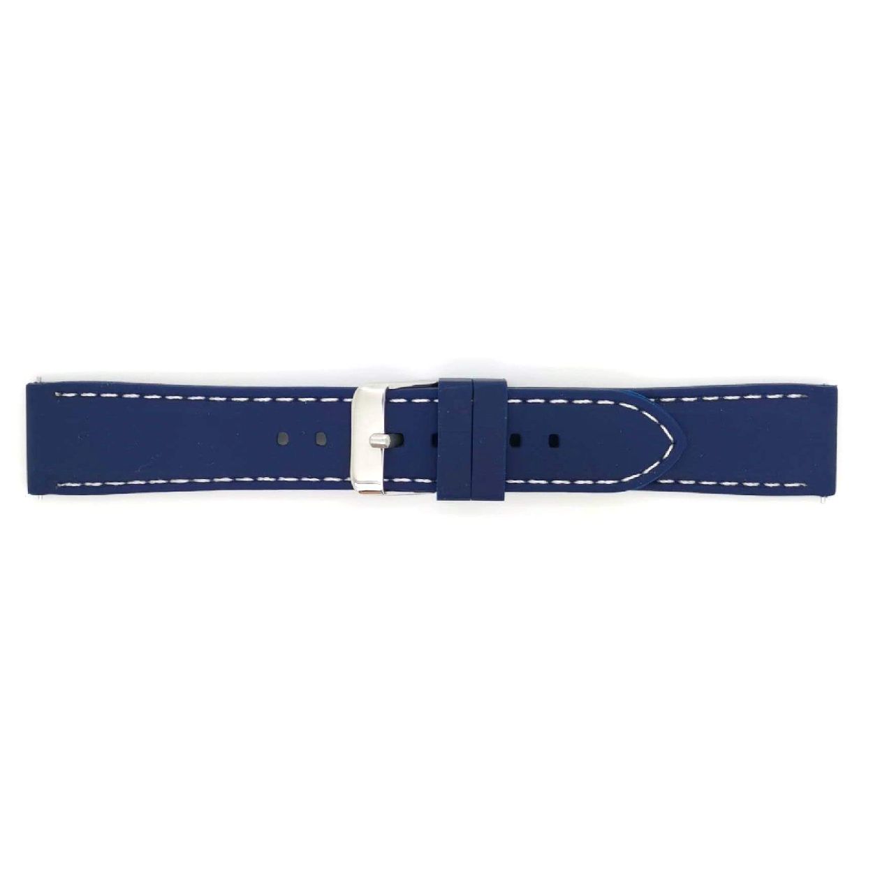 Horlogeband Marine Blauw Silicone
