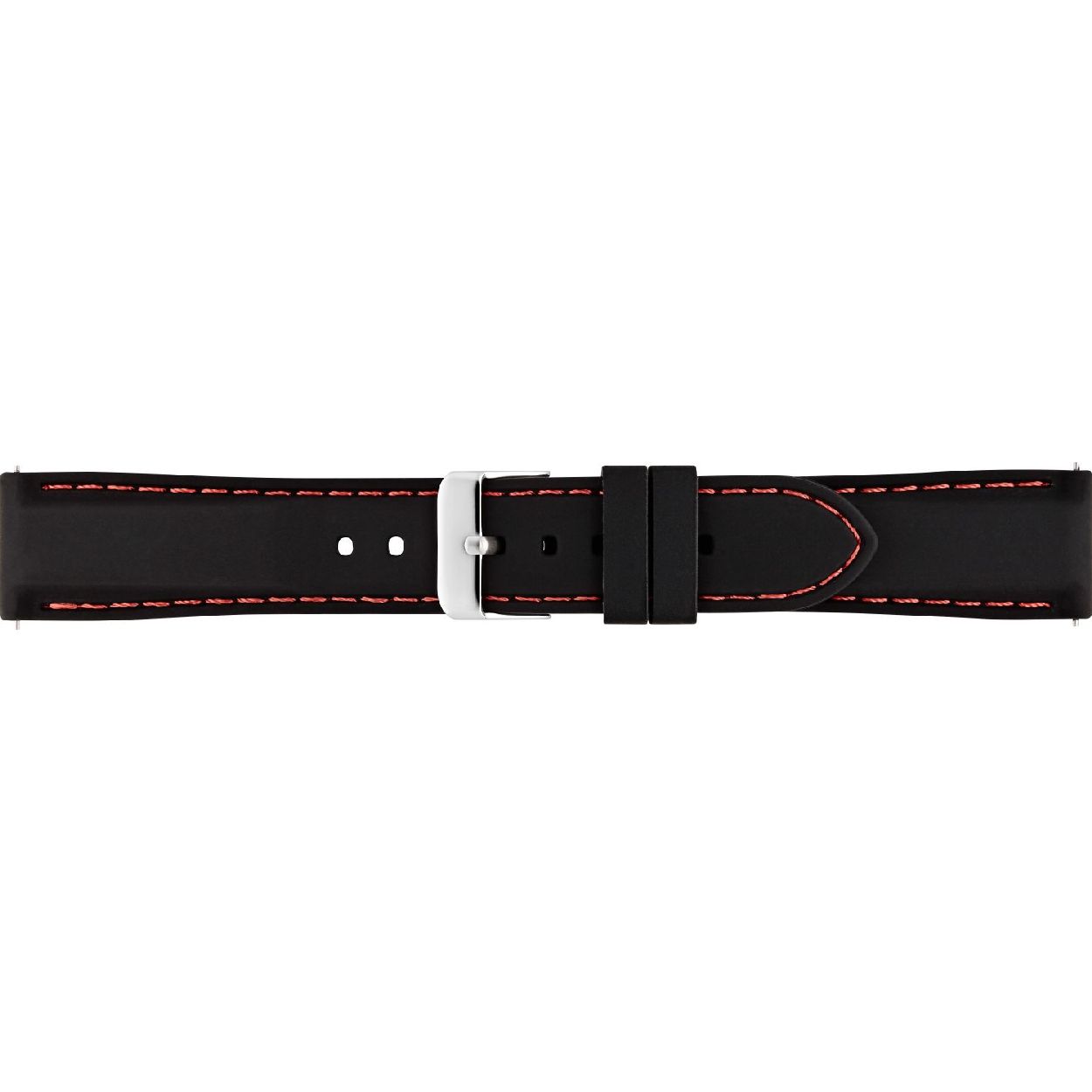 Horlogeband Zwart Silicone