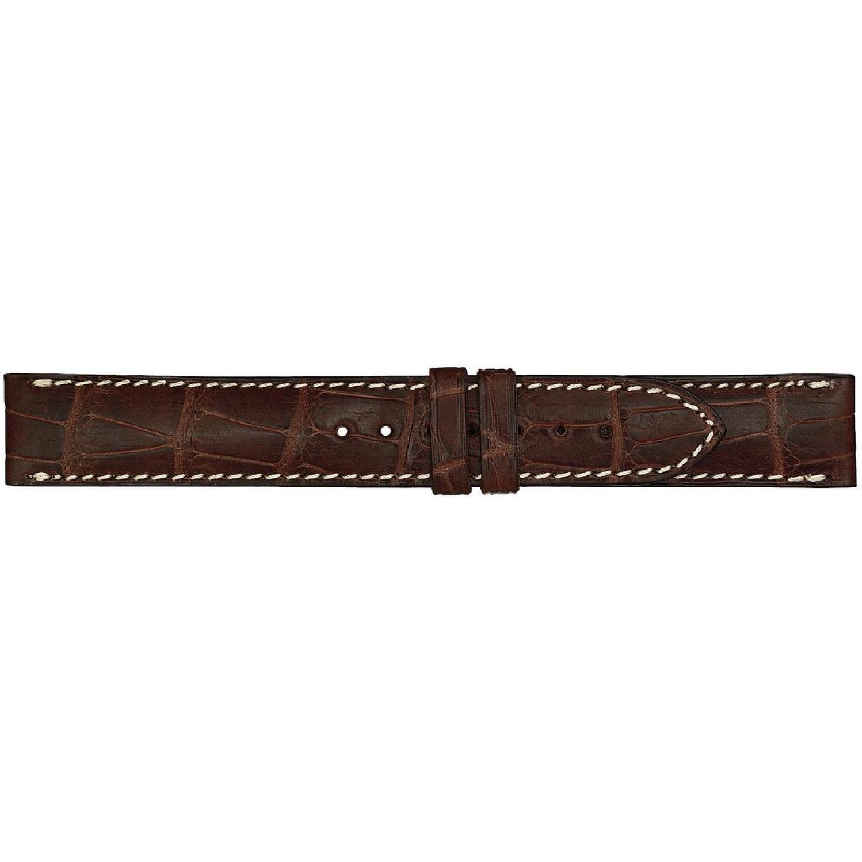Horlogeband Donker Bruin Echt kalfsleer