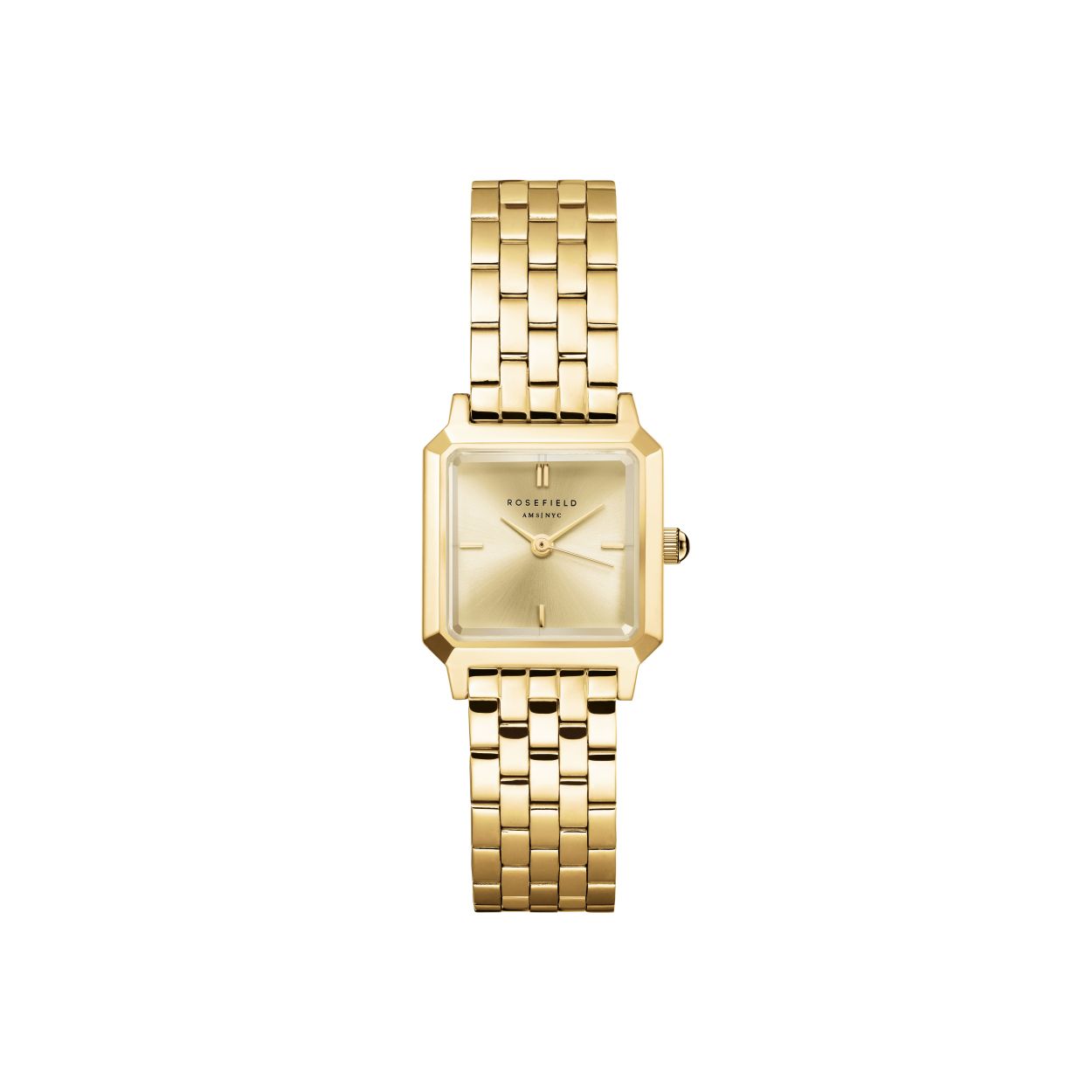 The Boxelle Champagne dial Gold Steel Strap