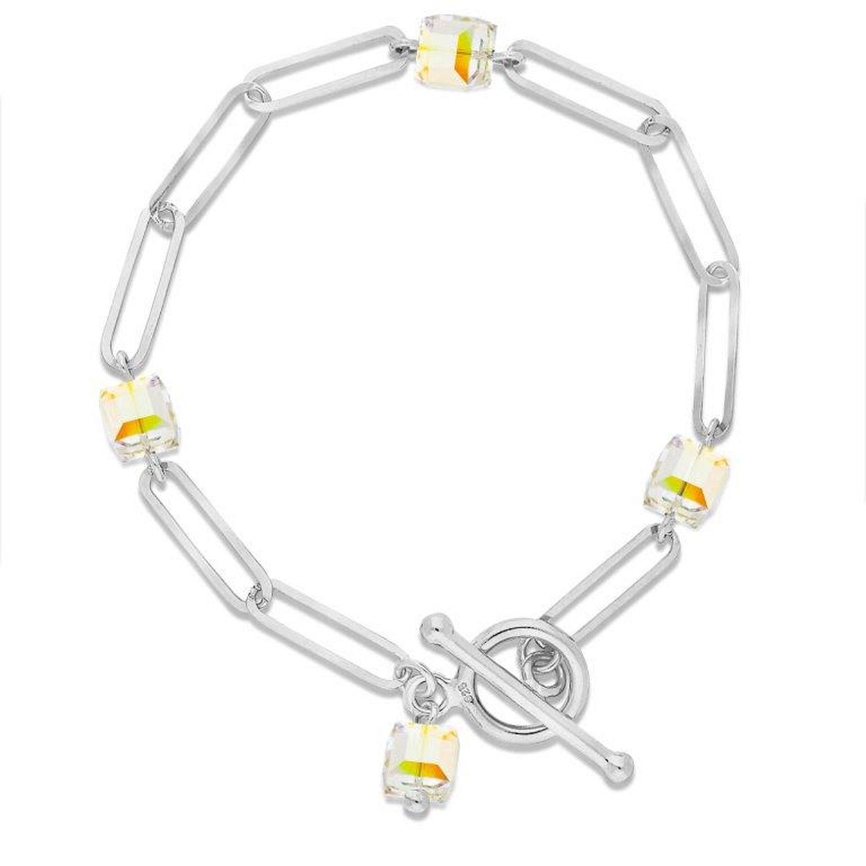 Spark. CUBO bracelet Aurore Borealis
Steensoort: Kristal