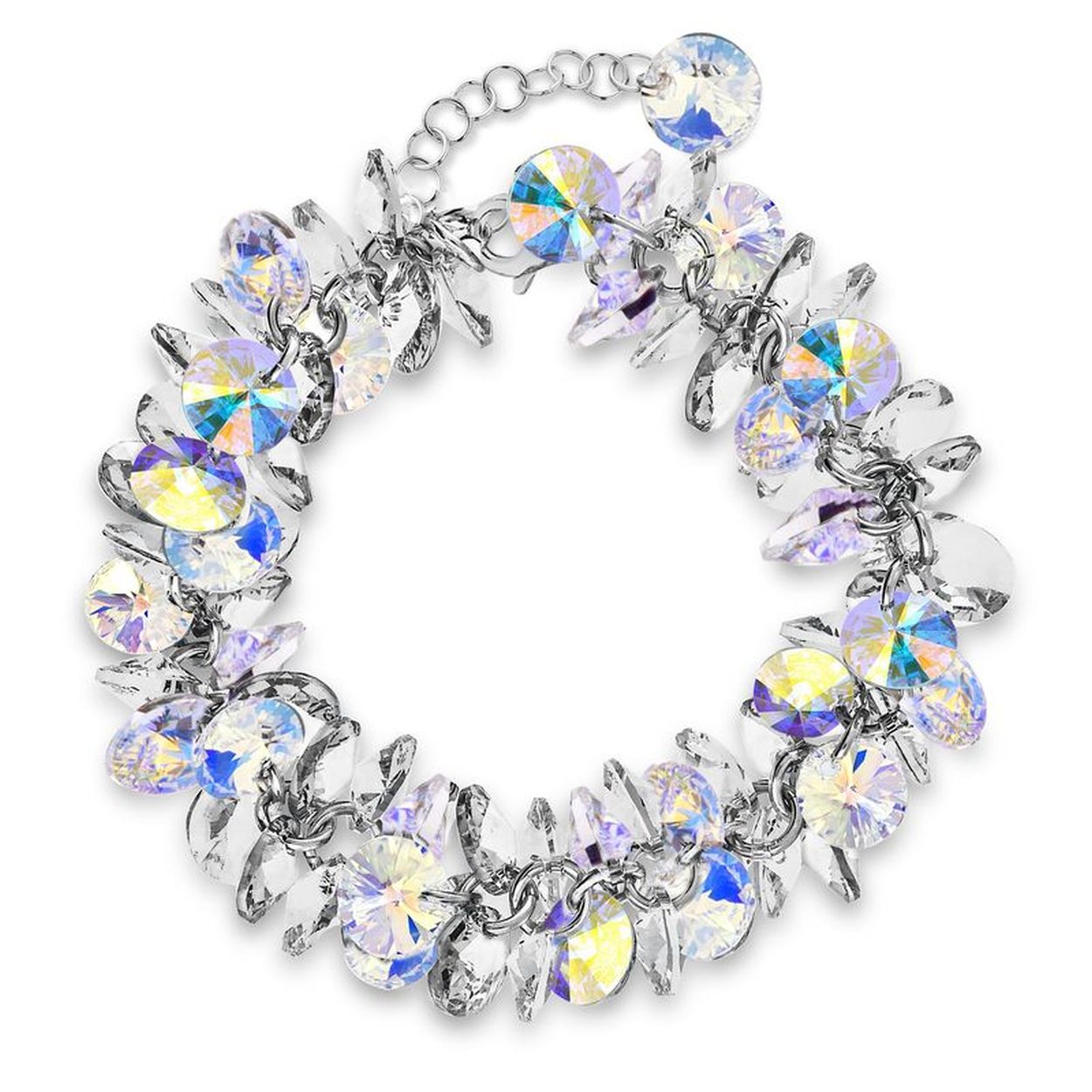 Maak je looks compleet met deze prachtige kristal/ Aurore Boreale armband van SPARK Jewelry voor dames. De artikelcode is BD6428CAB.