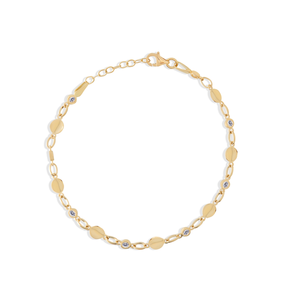 Deze armband is van het merk Swing Jewels. Het is een damessieraad gemaakt van goud, 14 karaat, (legering: 0.585).