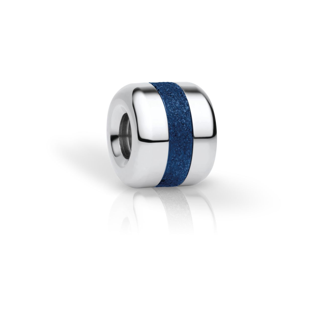 Edelstaal bering charm blauw BELIEVE-3