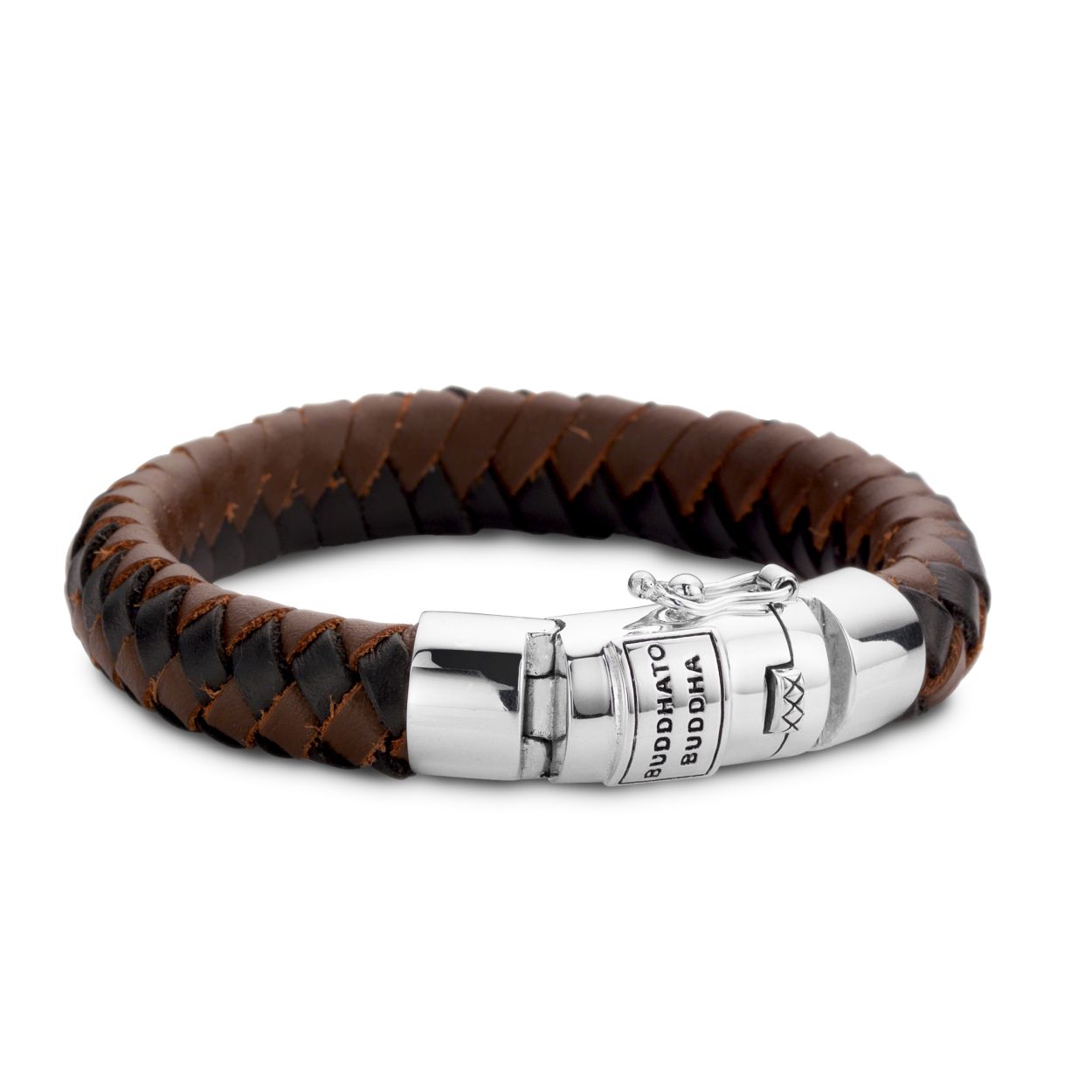 544MIX E - BEN LEDER ARMBAND ZWART & BRUIN