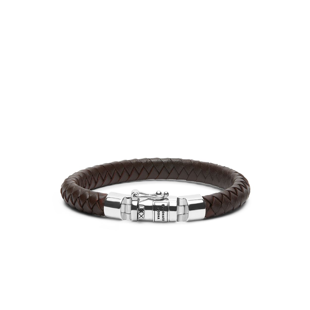 Buddha to Buddha 180BR E - Ben Small Leather Brown Bracelet
