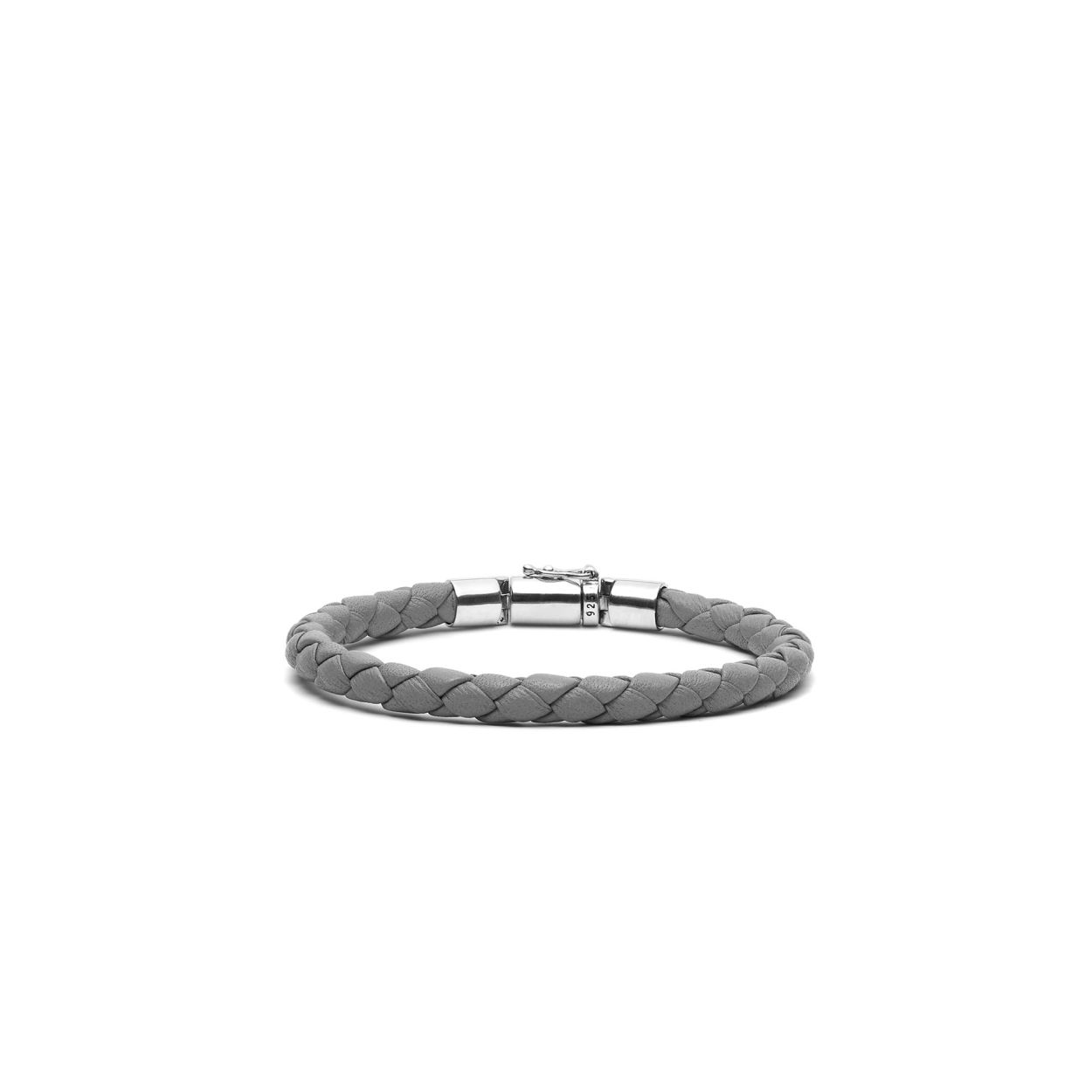 BUDDHA TO BUDDHA LEREN ARMBAND J545GA E BEN XS ROND LEDER GRAPHITE