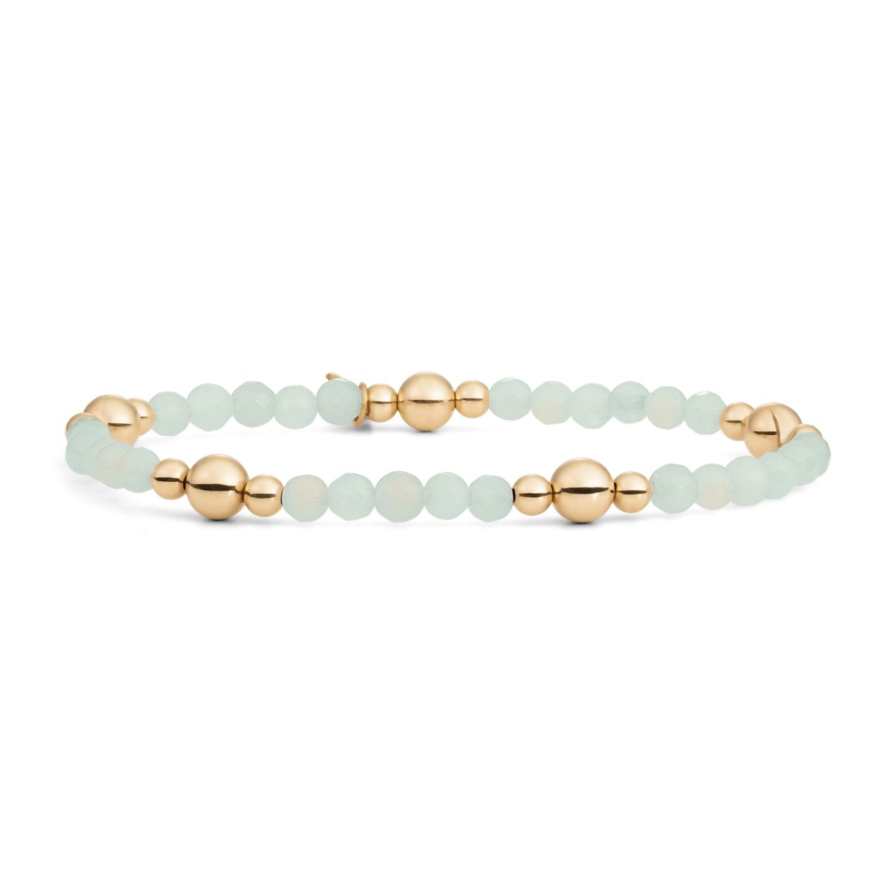 Armband | Opalite Bold Mix - Goud